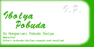 ibolya pobuda business card